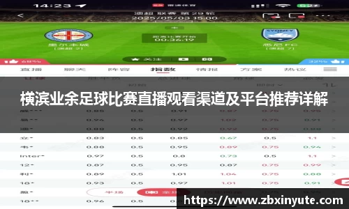 横滨业余足球比赛直播观看渠道及平台推荐详解